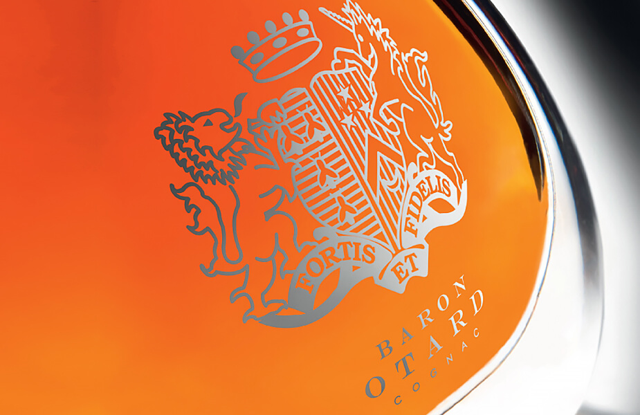 Travel retail Cognac branding and design for Baron Otard
