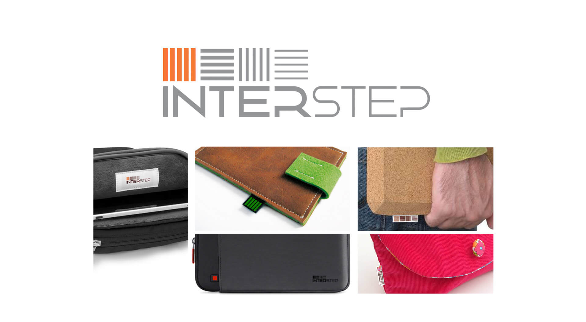 Interstep Russia - Technology logo design, cellular accessories brand identity