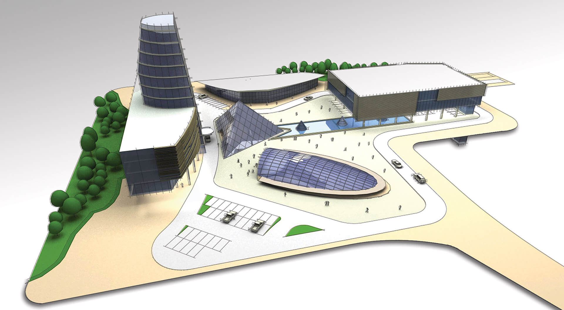 Port City shopping mall  architecture and master planning Vinnitsa Ukraine