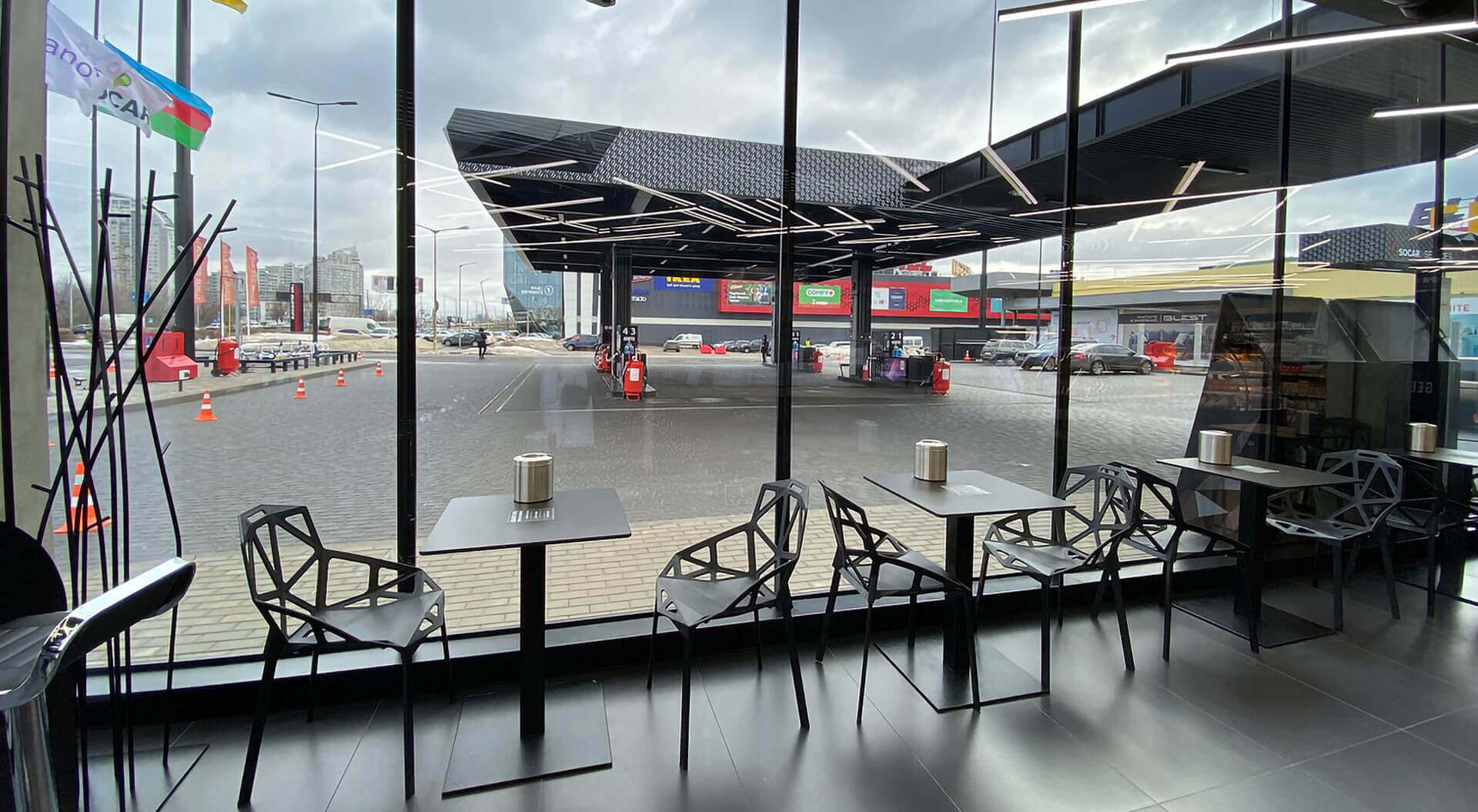 Trend Socar Petrol Forecourt Benchmark, Innovative Café, Buta Convenience Store Design, Kyiv - CampbellRigg Agency