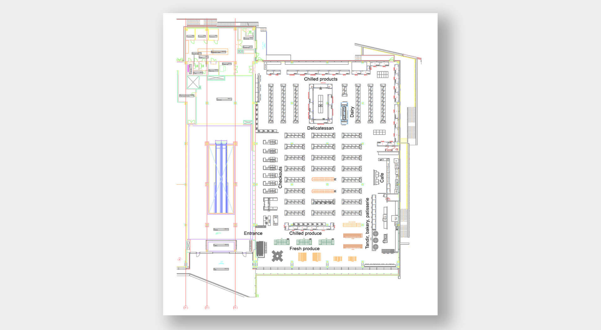 Araz Supermarket, Architectural Planning and Design of a Local Mall, Azerbaijan - CampbellRigg Agency