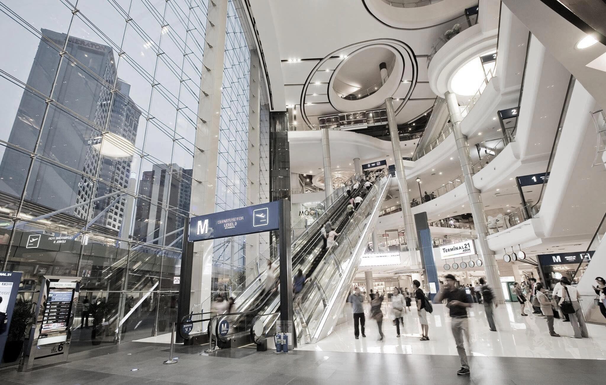 Siam Paragon and EMQuatier malls, innovative food court interior design and branding