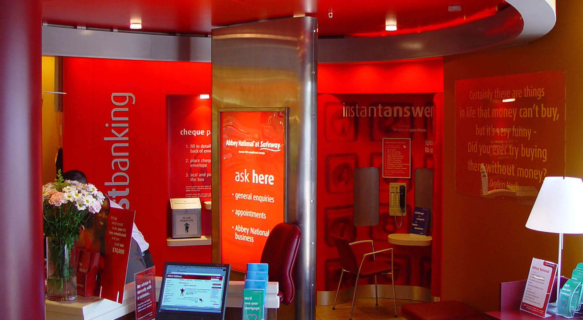 New mini bank branch rebrand interior design Abbey bank New mini bank branch rebrand interior design Abbey bank