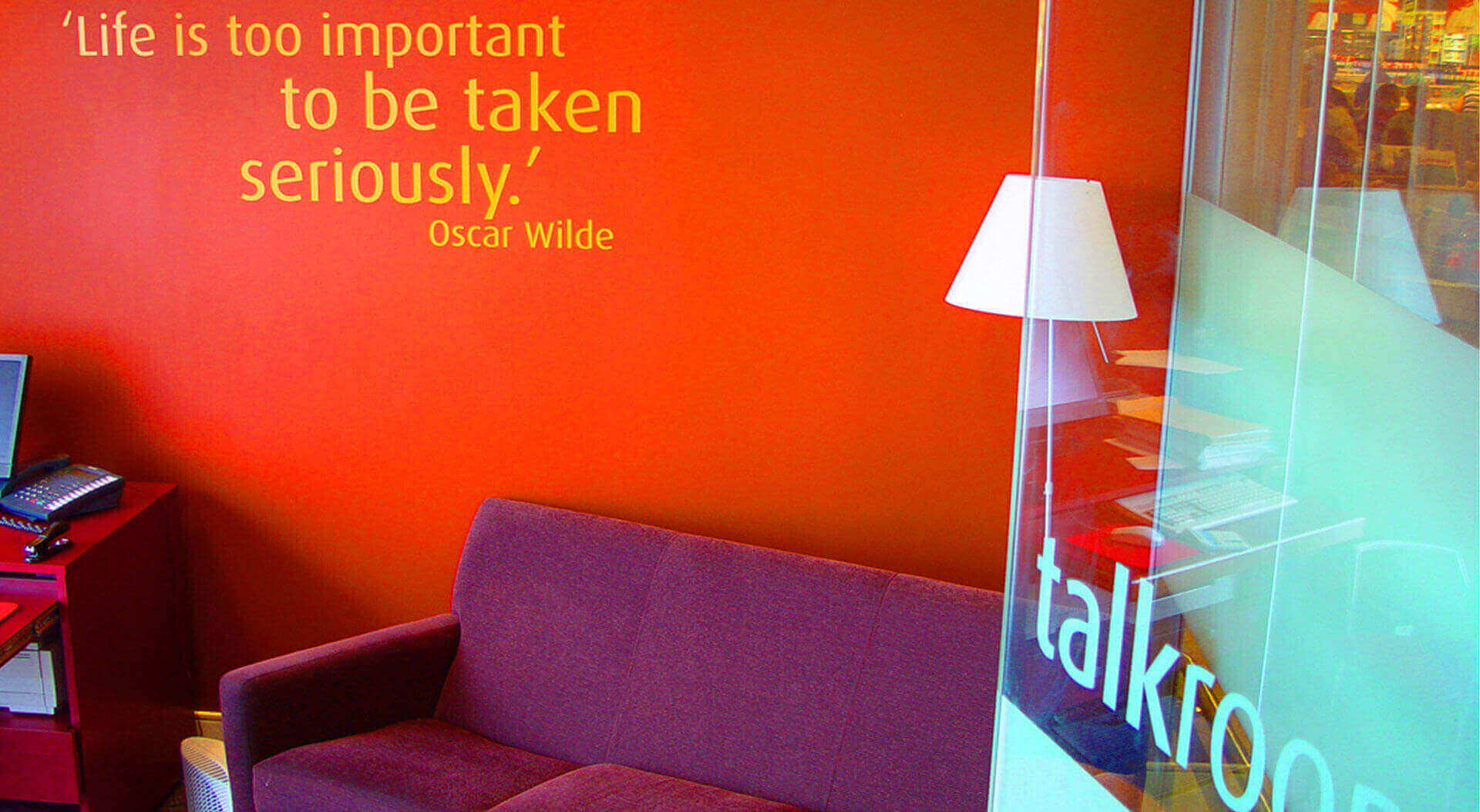 New mini bank branch rebrand interior design Abbey bank Abbey Bank Consultation Room. New mini bank branch rebrand interior design.