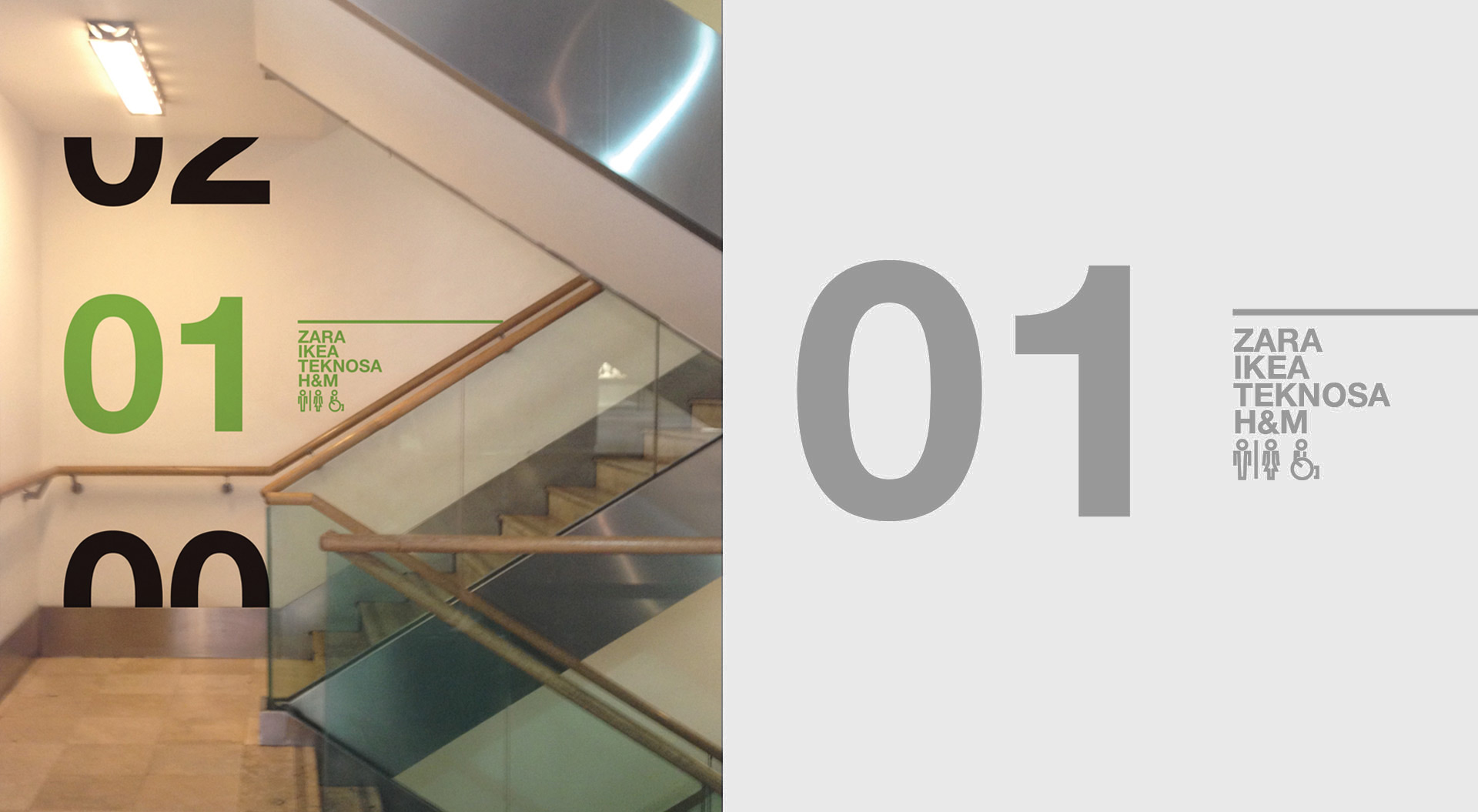 Forum Istanbul Turkey shopping mall existing food court terrace design Forum Istanbul Shopping Mall stairwell navigation system