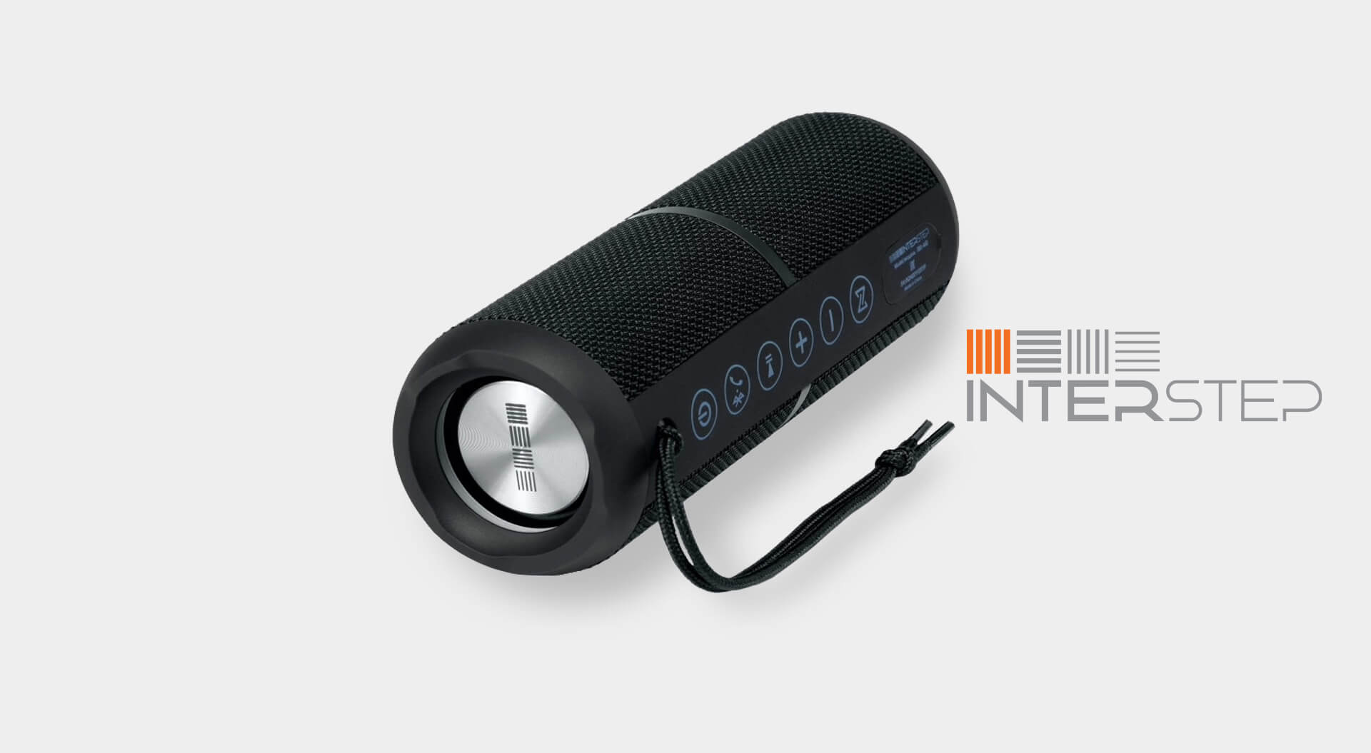 Interstep Russia technology, electronic accessories internet site branding Interstep Technology rebrand identity of a JBL portable sound system
