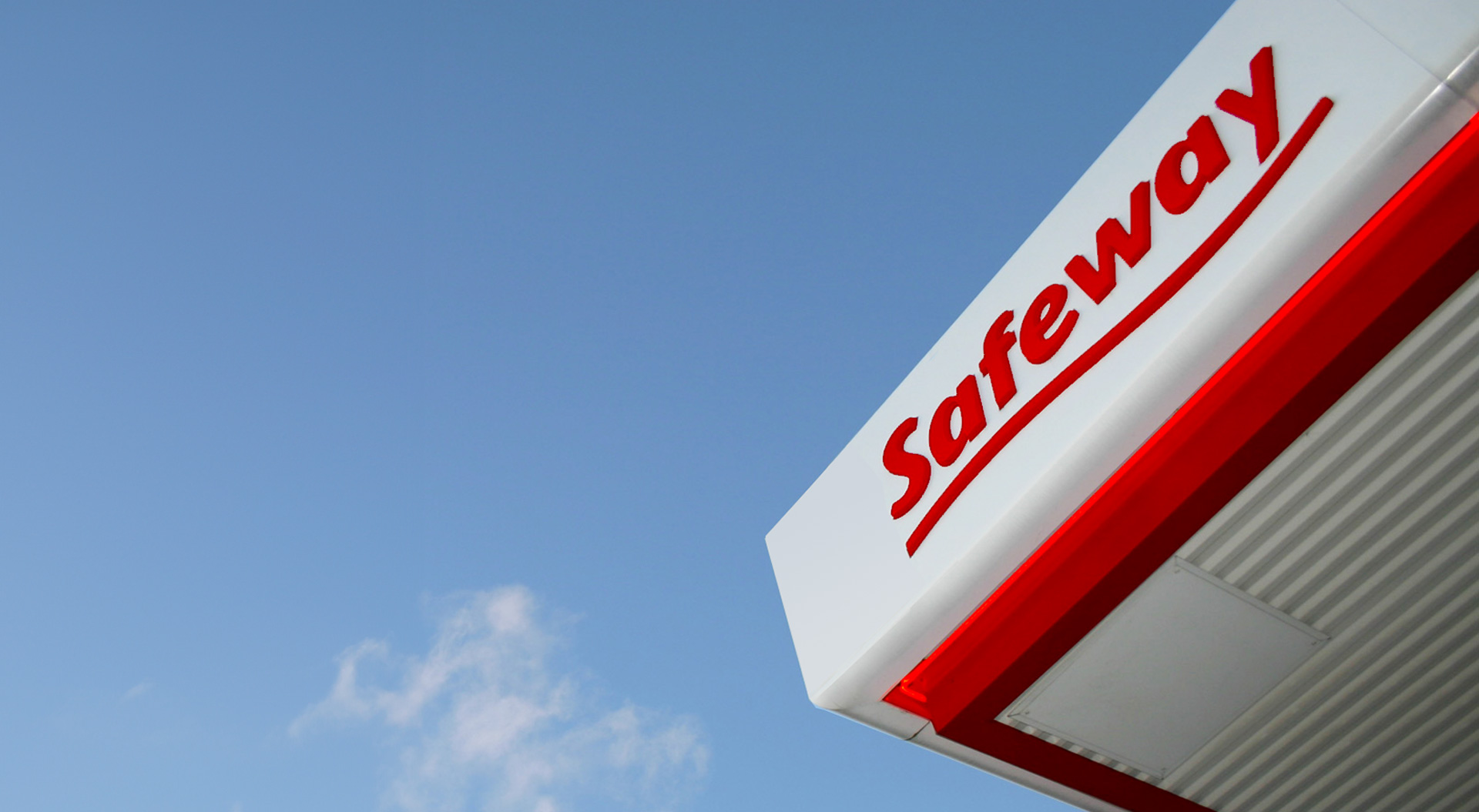 Safeway Petrol forecourt branding, design, retail, filling stations, convenience stores, brand identity Safeway Petrol forecourt branding, design, retail, filling stations, convenience stores, brand identity