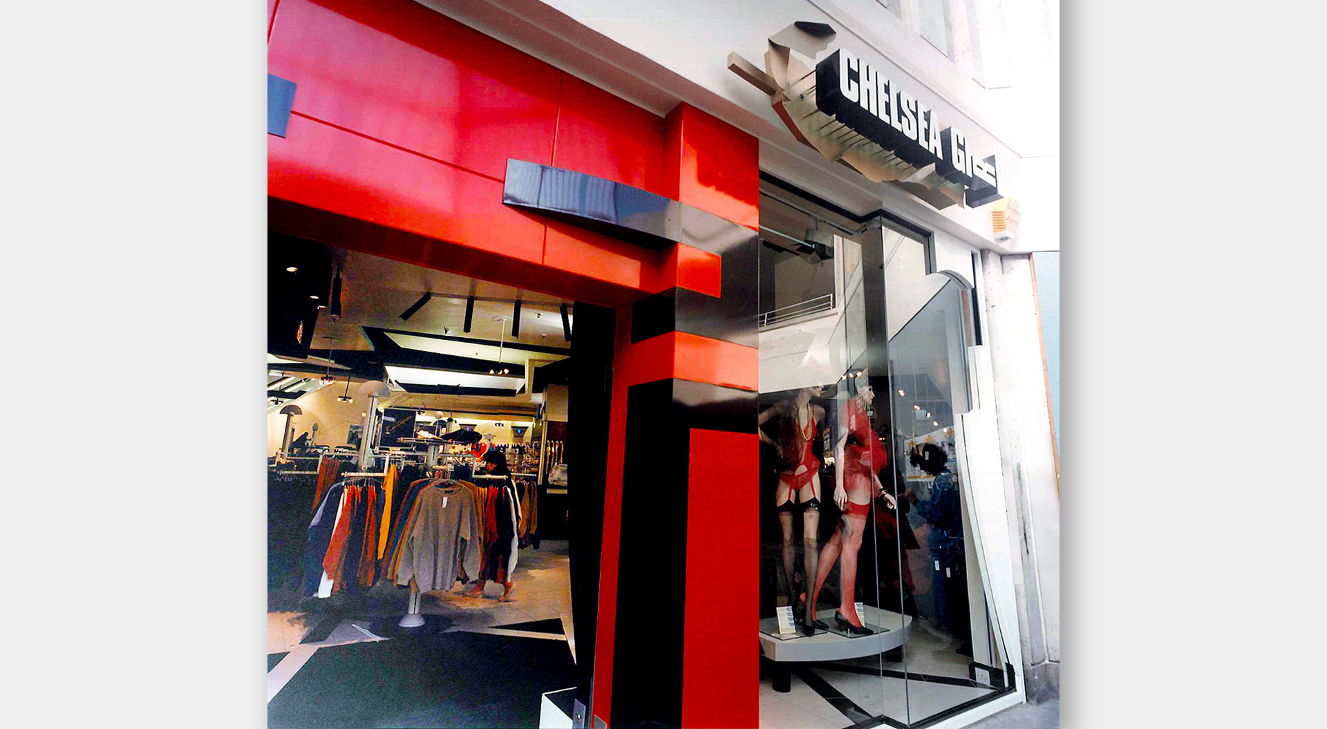 Chelsea Girl window display shop front design Chelsea Girl window display shop front design