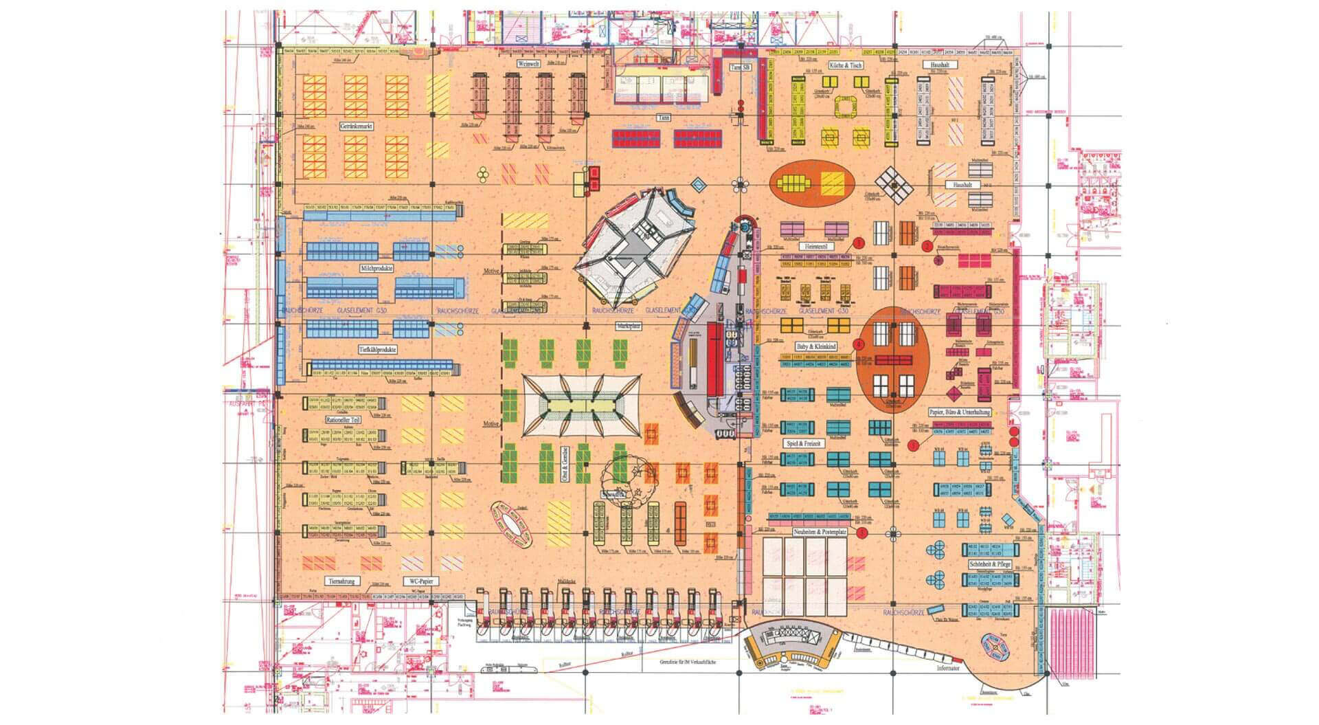 Interspar store planning compact hypermarket