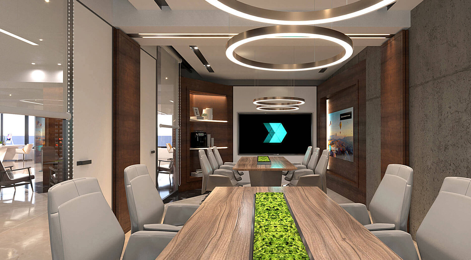 Zenit Bank Russia, Conference room interior design - Campbell Rigg Agency