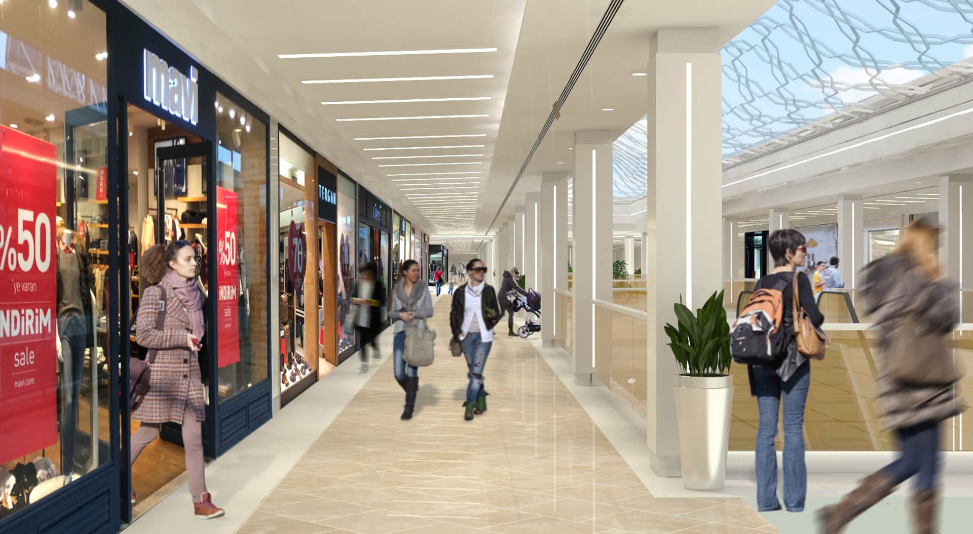 Icerenkoy shopping mall Istanbul interior design of existing mall Icerenkoy shopping mall Istanbul interior design of existing mall