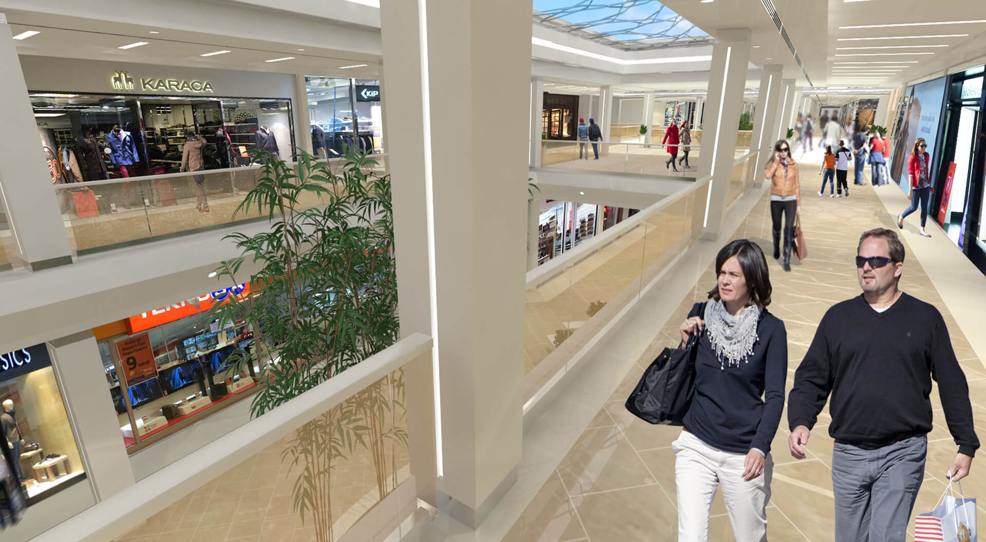 Icerenkoy shopping mall Istanbul interior design circulation and geodesic glazed roof design Icerenkoy shopping mall Istanbul interior design circulation and geodesic glazed roof design