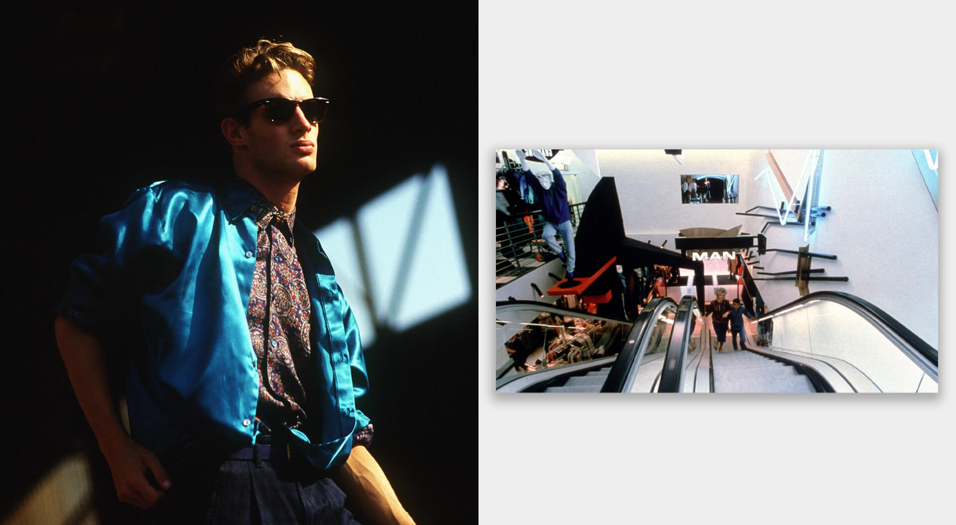 Concept Man fashion store interior design escalator design