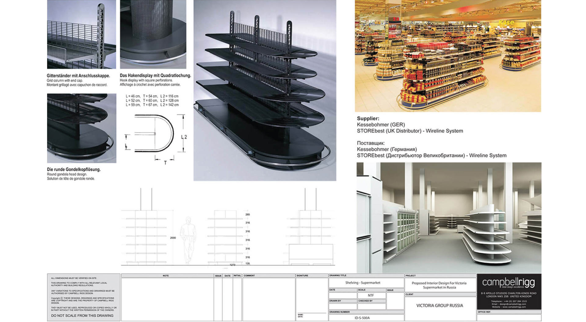 Victoria supermarket merchandising system design
