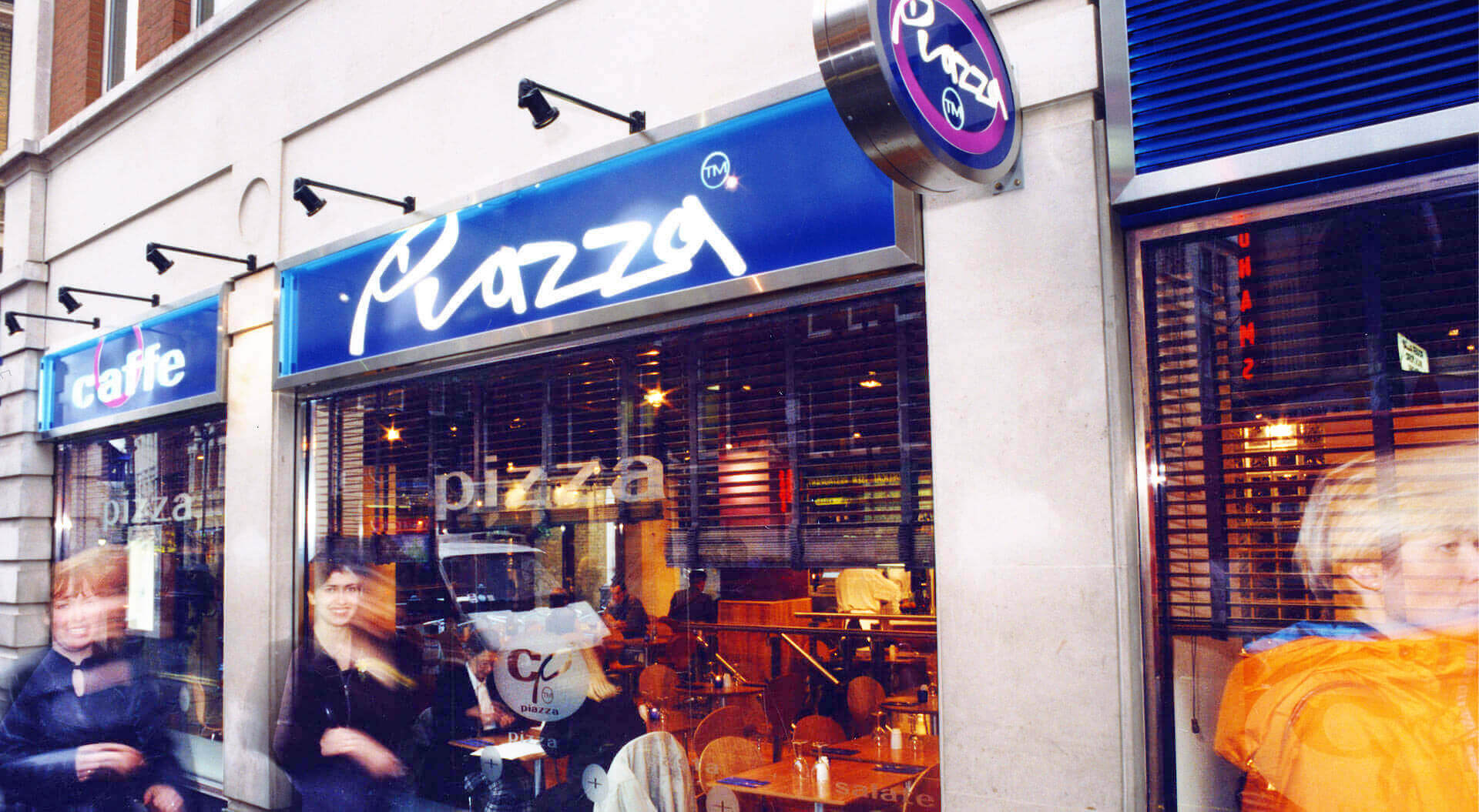 Caffe Piazza brand identity and interior design for a restaurant, Caffe Piazza brand identity and interior design for a restaurant,