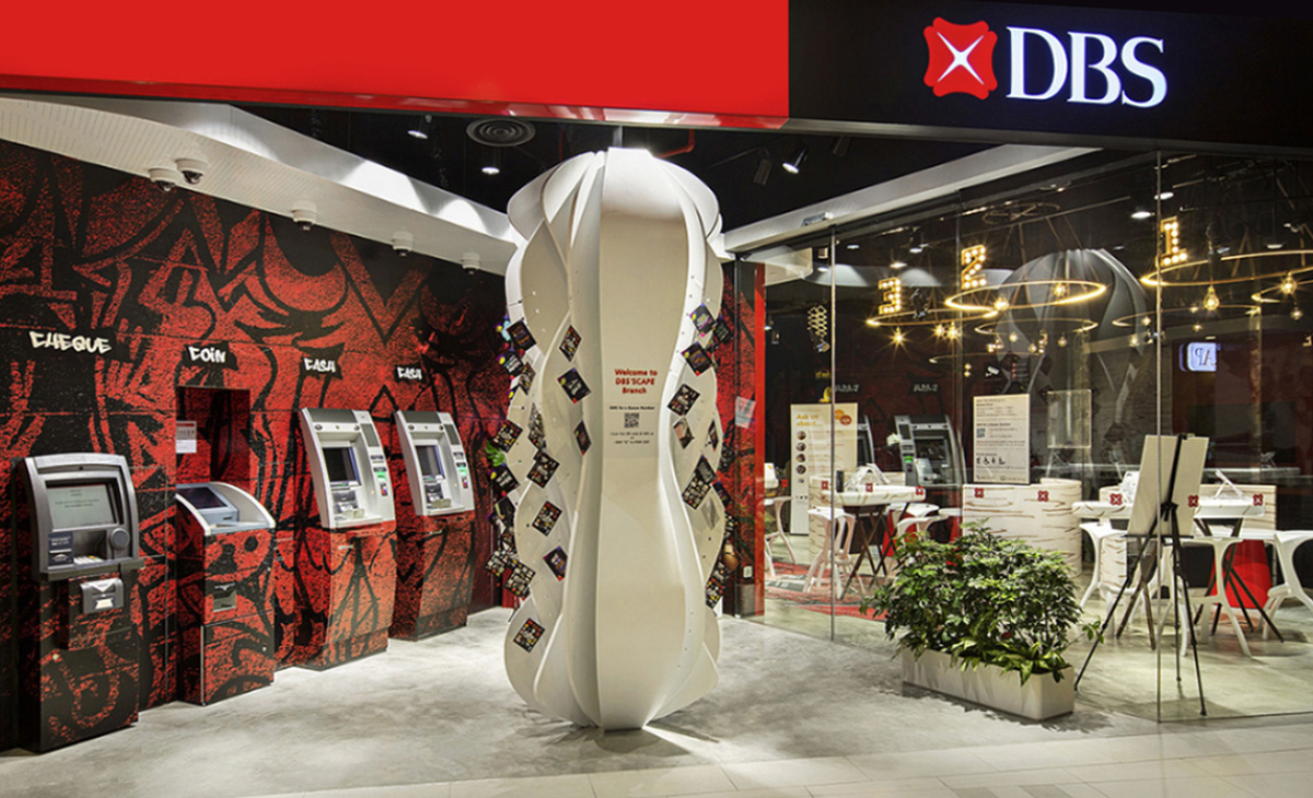 DBS design rebrand creates innovative bank interior design