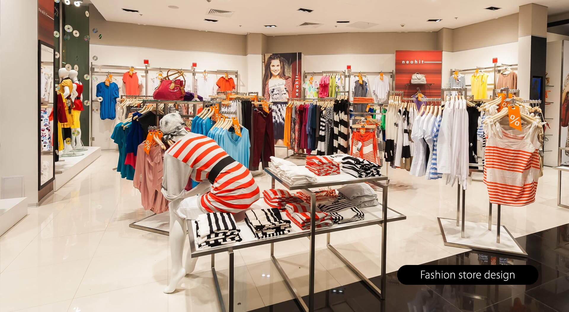 Snow Queen fashion store interior design