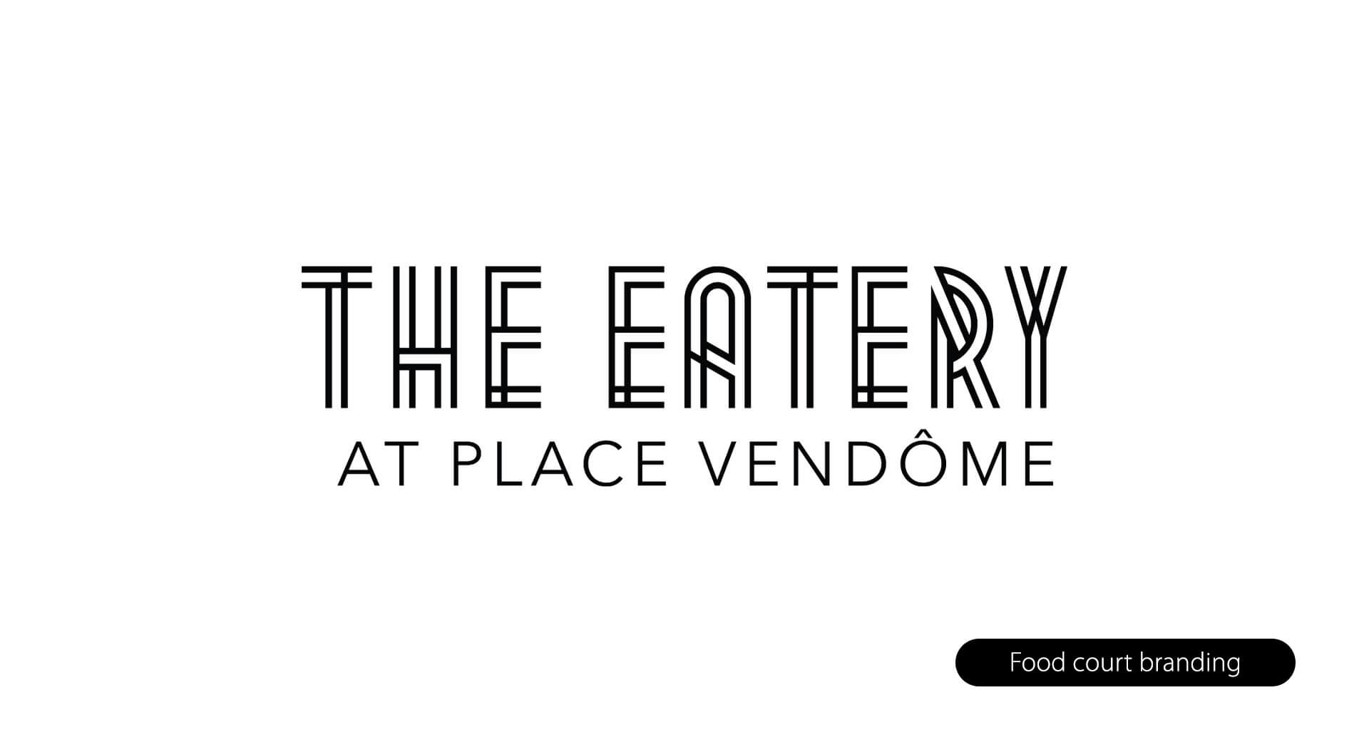 Place Vendôme Mall food court branding - Qatar