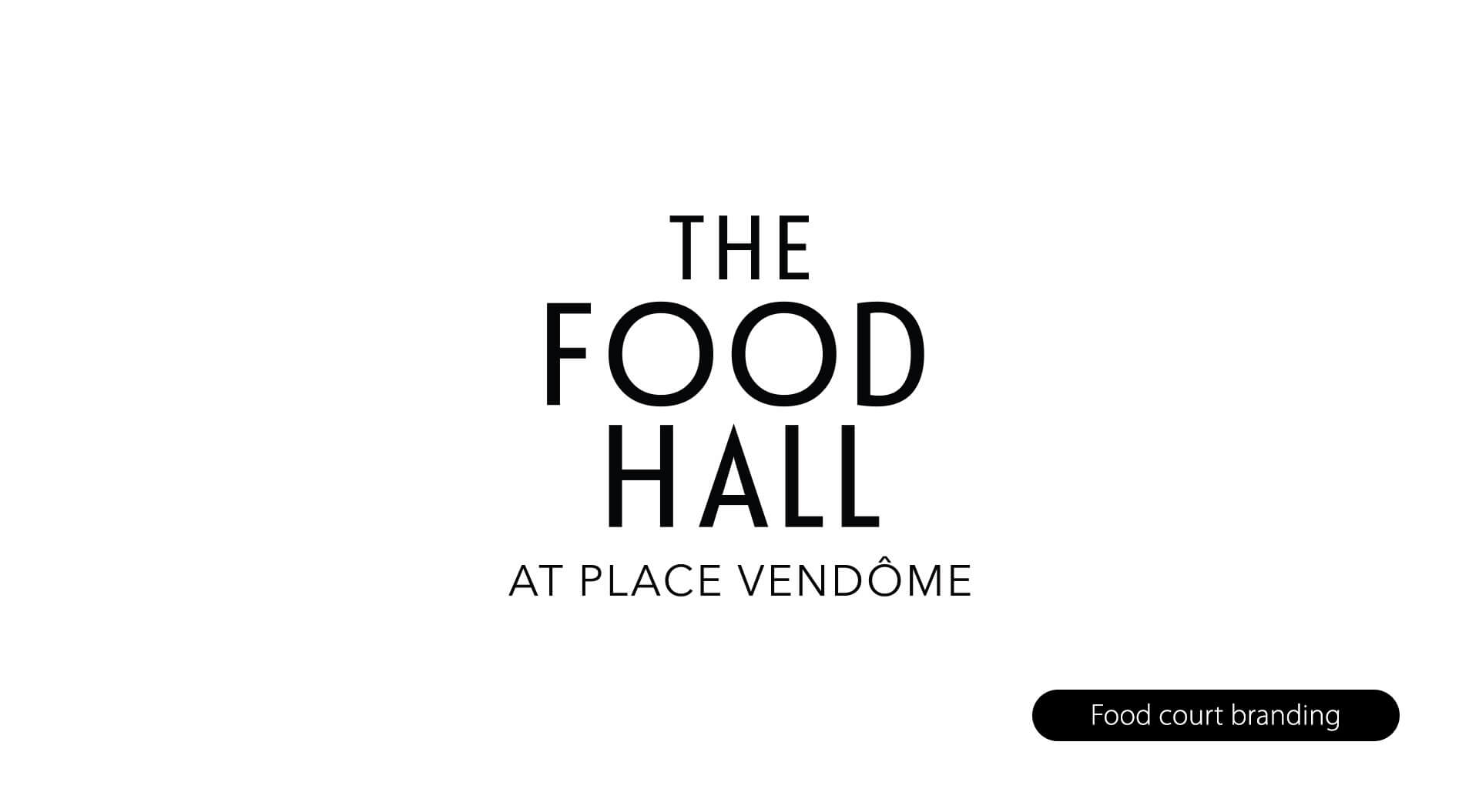 Place Vendôme Mall food court branding - Qatar