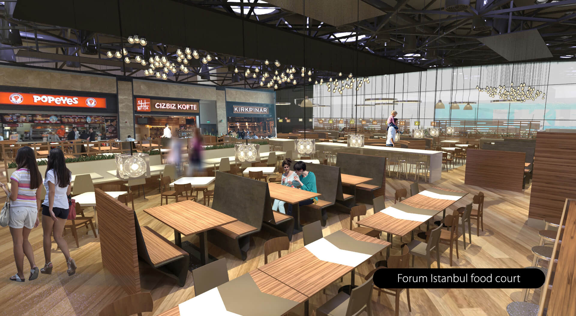 Forum Istanbul Mall Turkey – hawker food hall