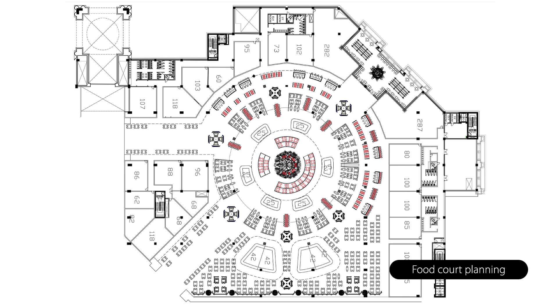 Place Vendôme Mall Qatar City – Food court planning