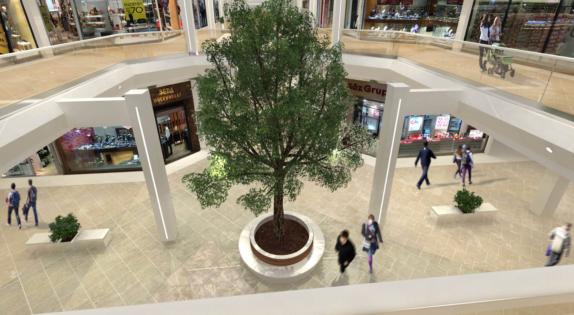 İçerenköy Plaza Istanbul, Turkey – Visual of mall architecture and interior design