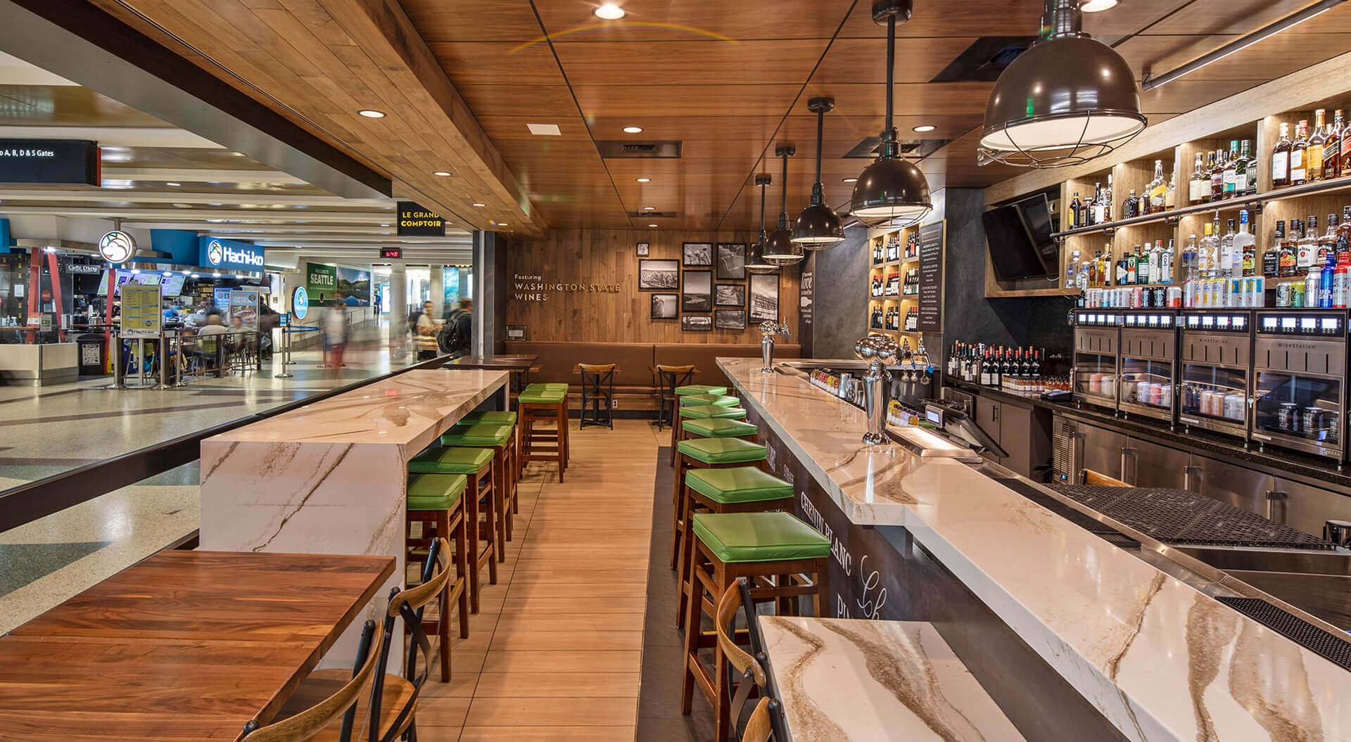 Airport bar
