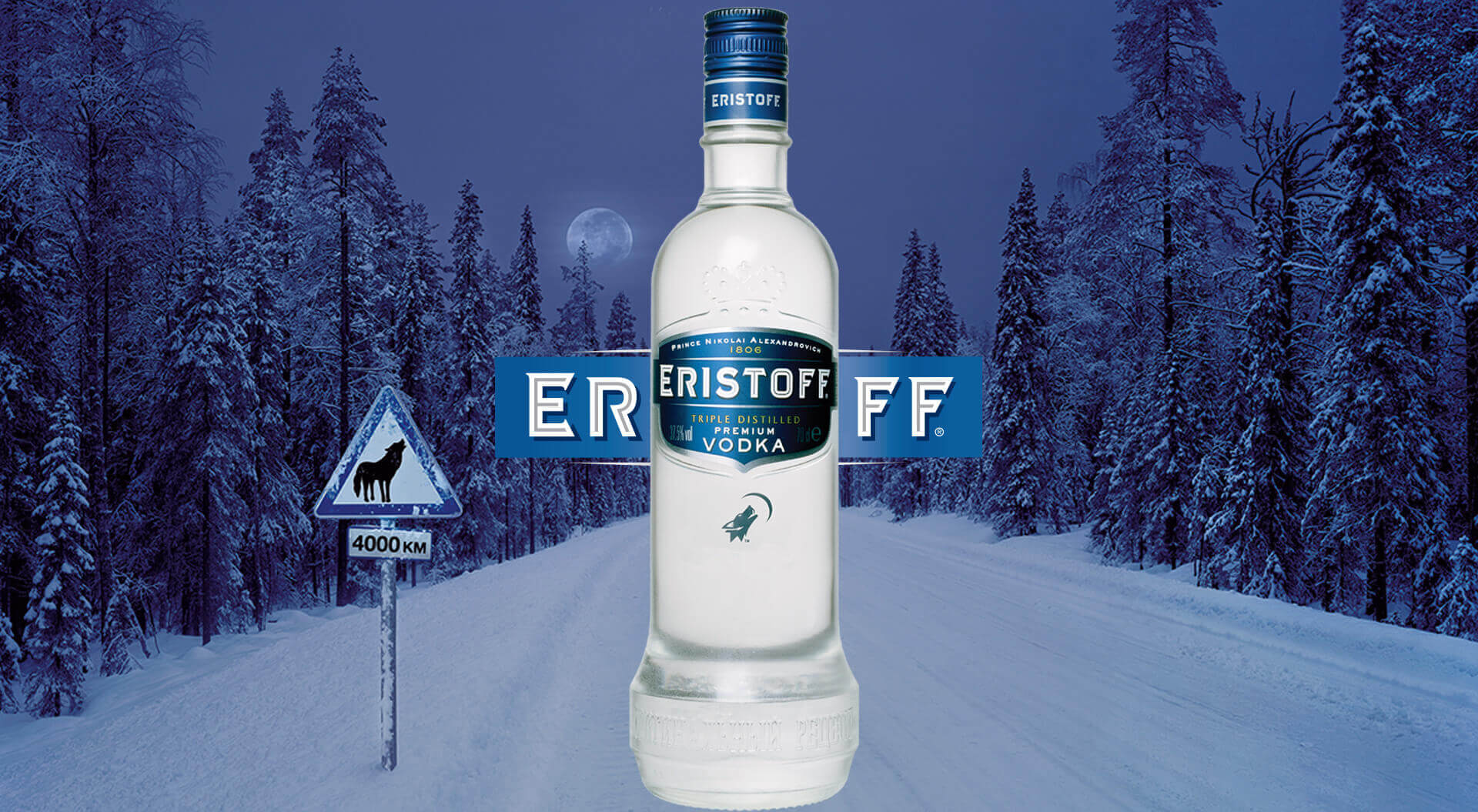 Eristoff Vodka Brand Activations Airports and bottle Design
