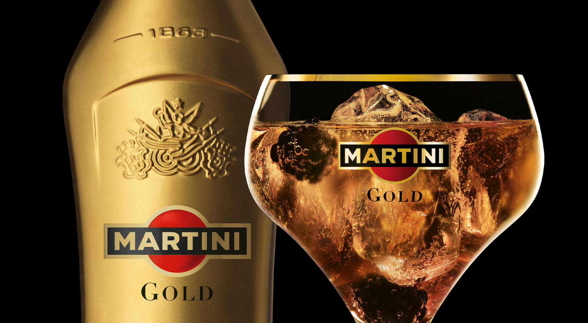 Martini Gold Dolce Gabbana Branding and Packaging Design