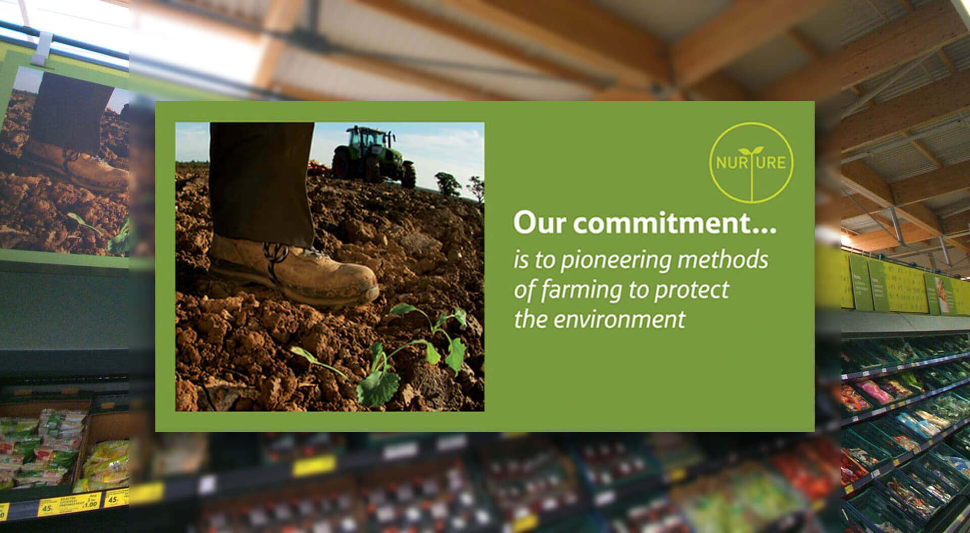Tesco Retail Branding, Innovative in-store POSM commitment to the environment