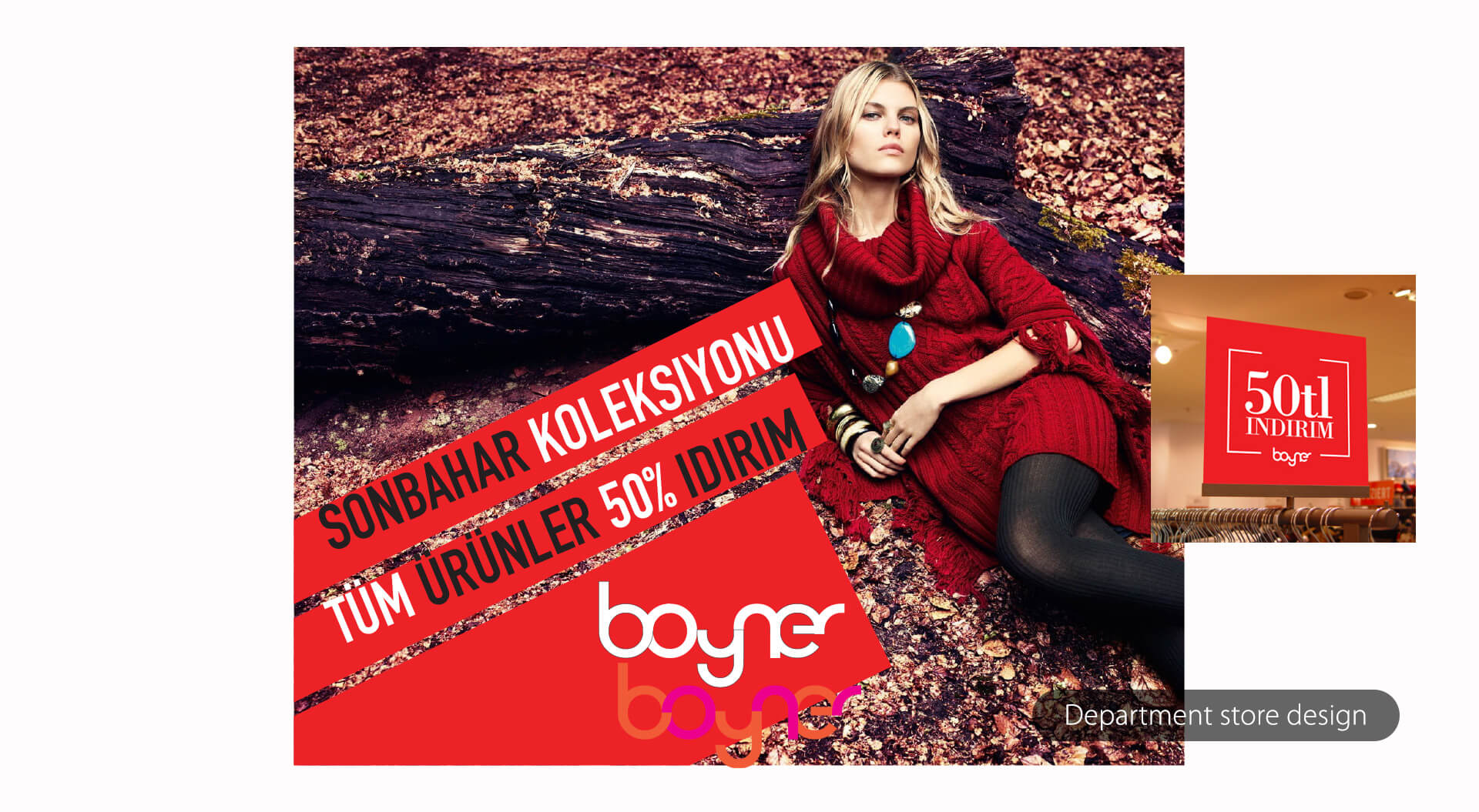 Boyner department store Istanbul – POSM promotion unique graphic solutions