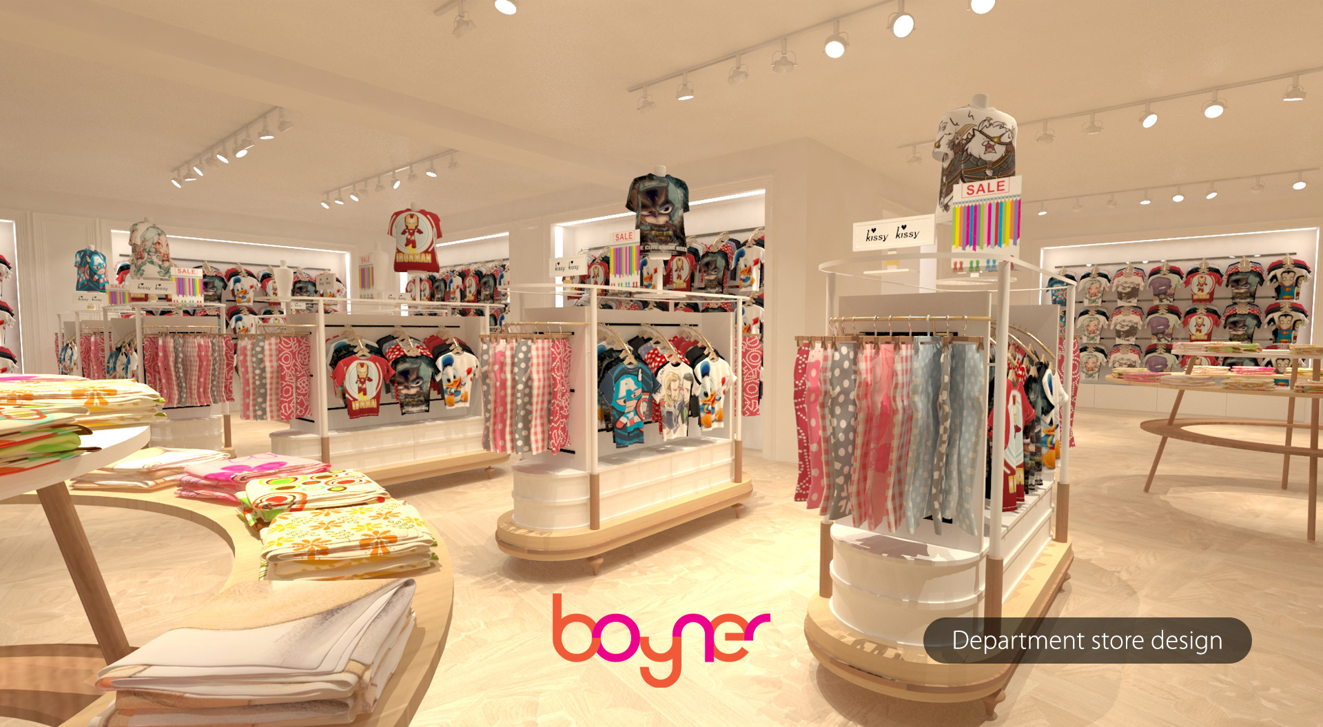 Boyner department store Istanbul - Children’s fashion department and unique merchandising solutions