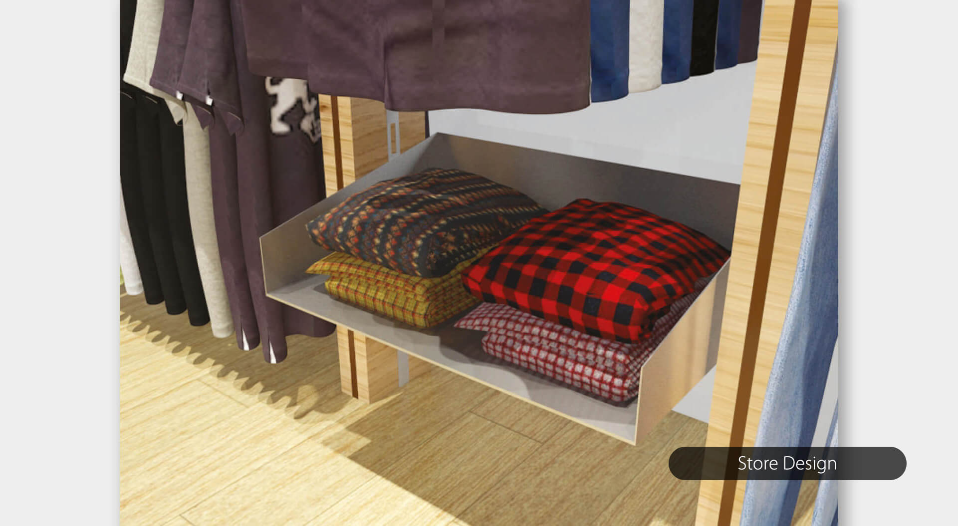 Tom Taylor interior store merchandising system design