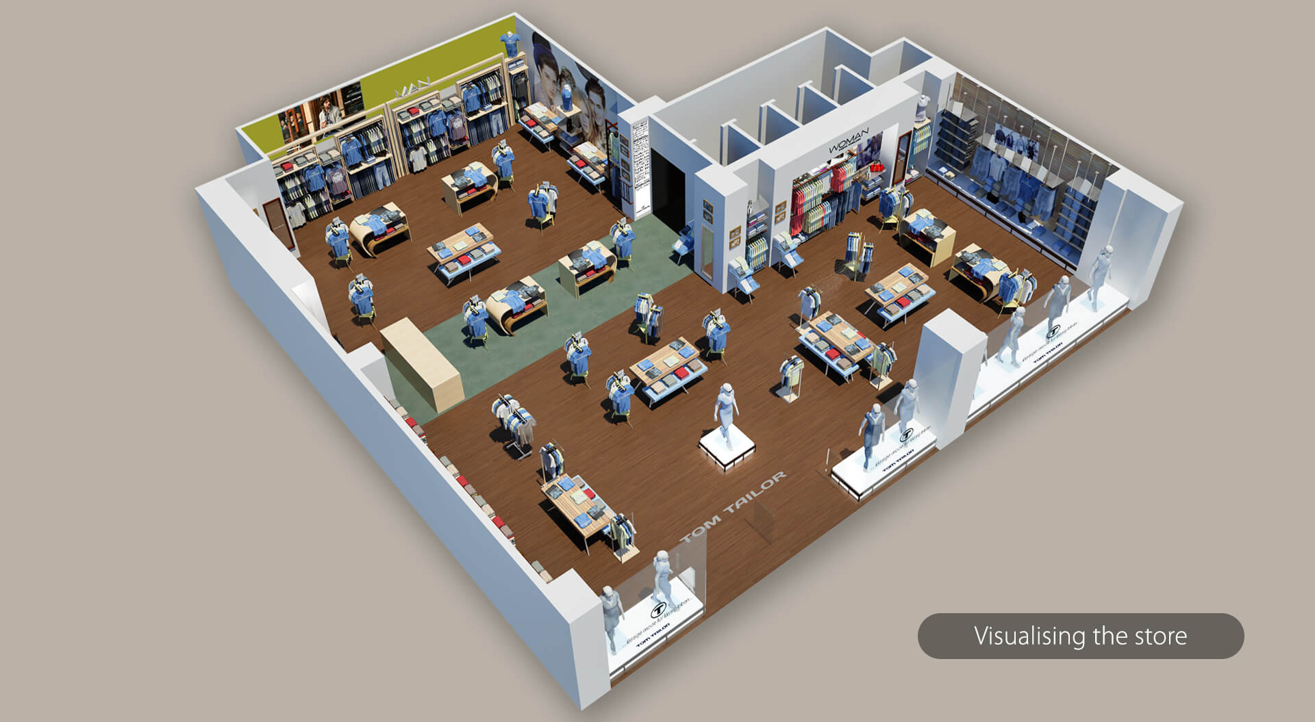 Tom Taylor store visuals