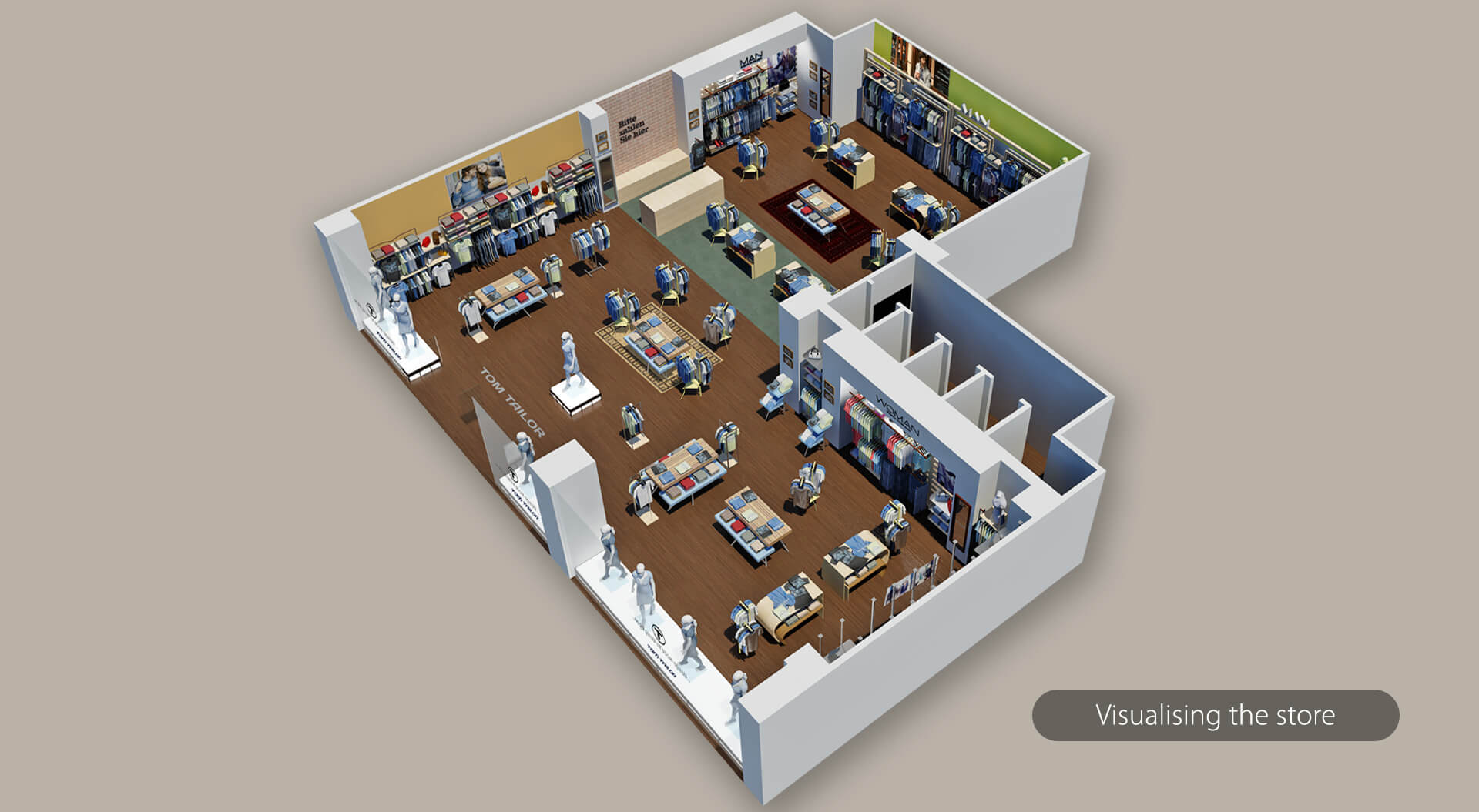 Tom Taylor store visuals