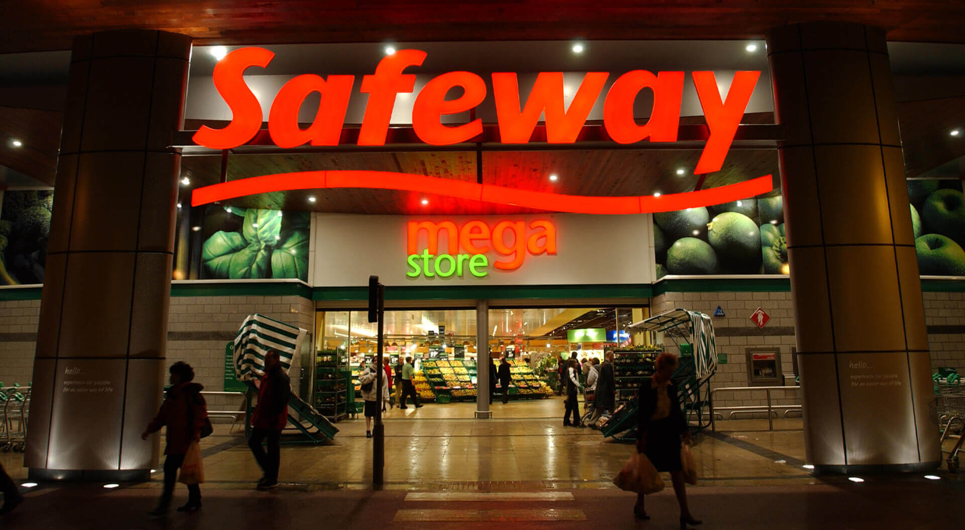 Safeway Mega Store entrance and branding