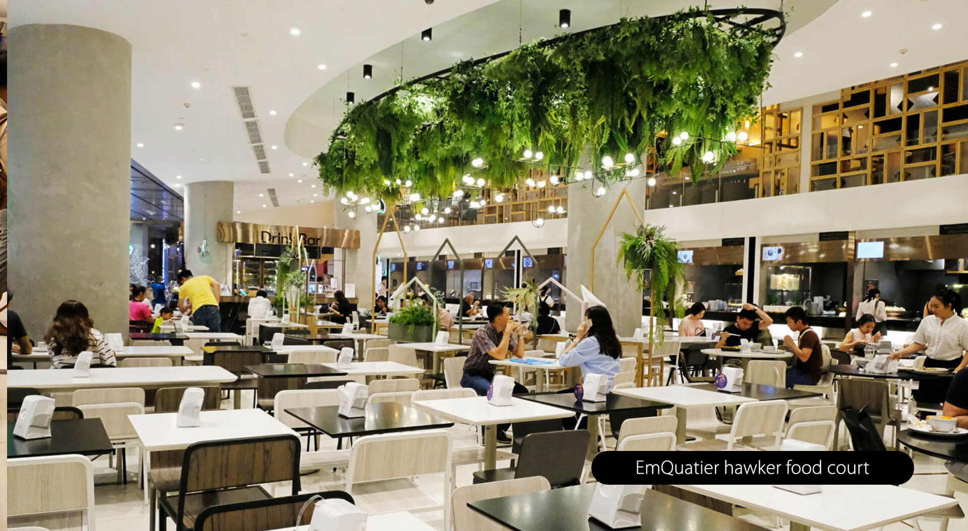 Siam Paragon and EMQuatier malls, innovative food court interior design and branding