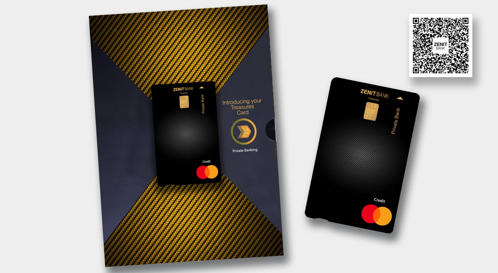 Zenit Private Banking business, Private Clients branding and credit card and packaging design, a customer-first mindset to enhance bank transformation strategy