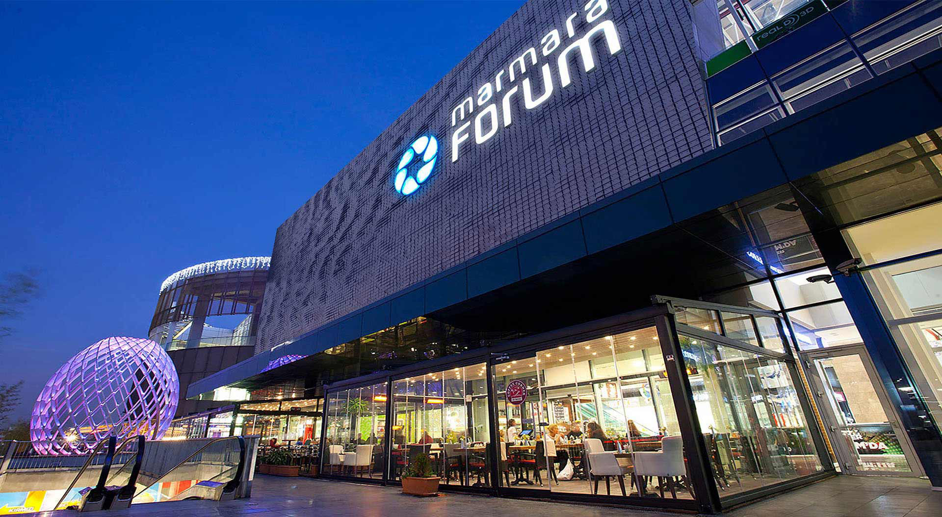 Marmara Forum Mall Istanbul external signage