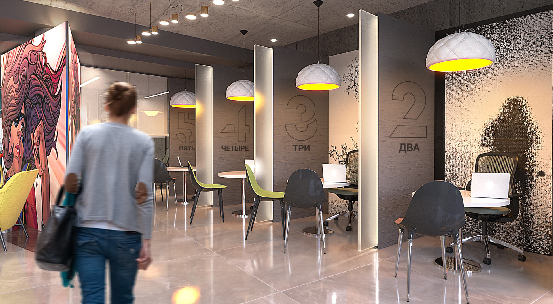Zenit Bank Consultation Booths