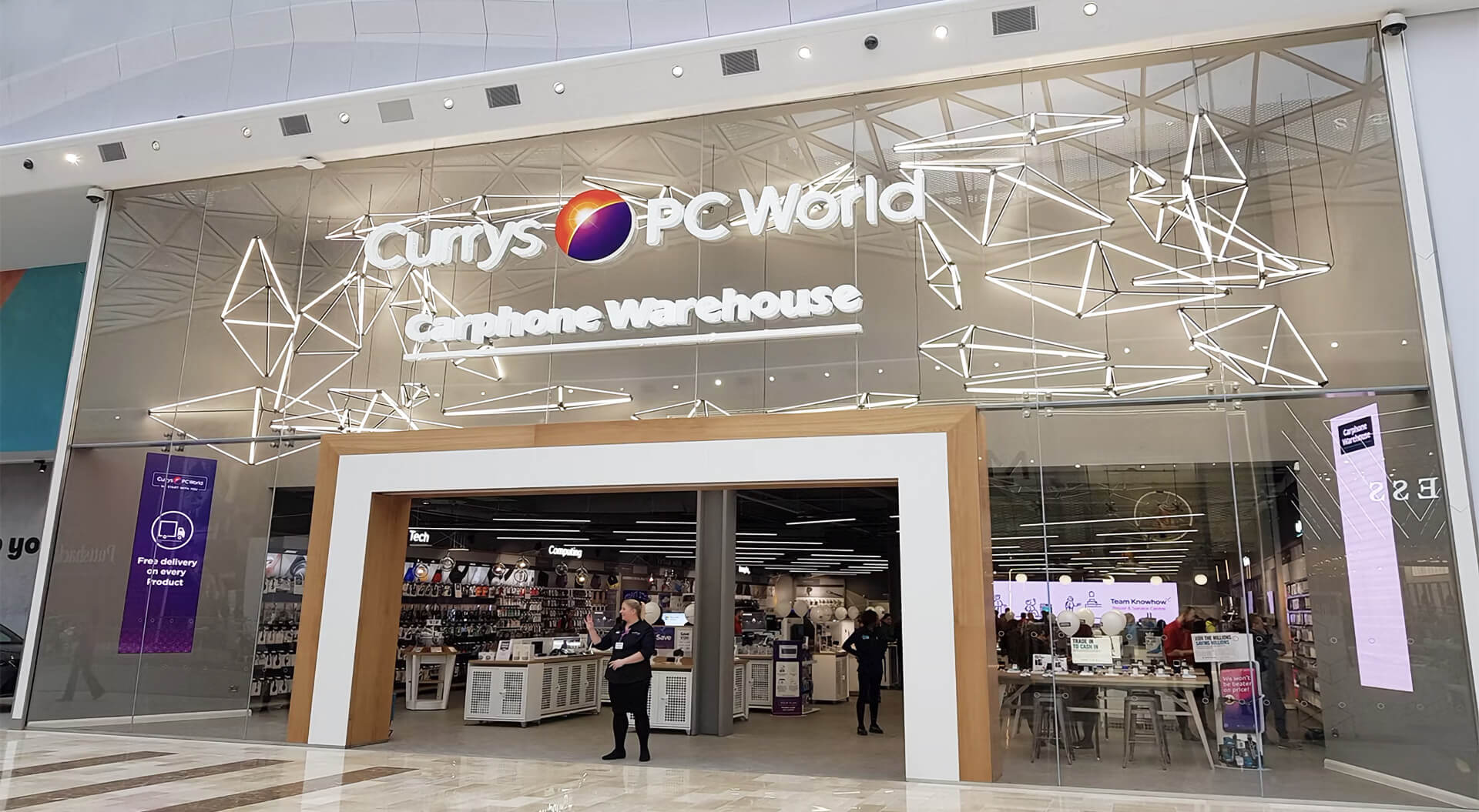 Currys PC World Stores rebrand, exterior design and communications