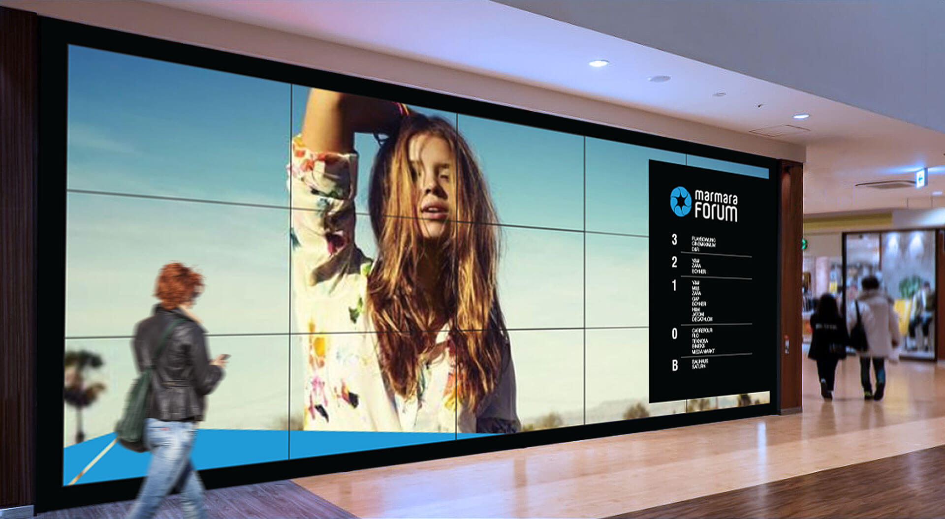 Marmara Forum Mall Digital Wall and Way finding Signage