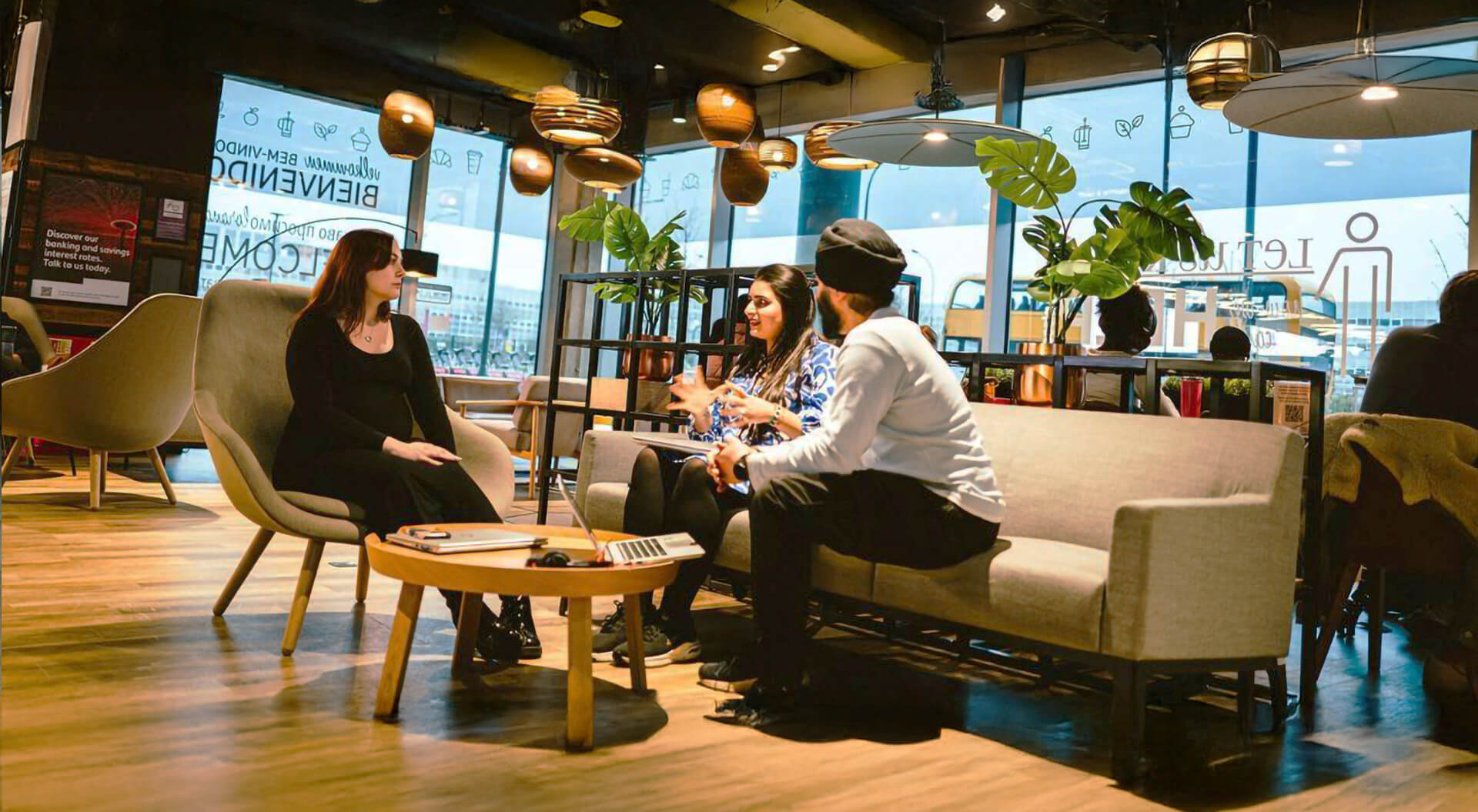 Santander's Work Cafe Branch Interior Design