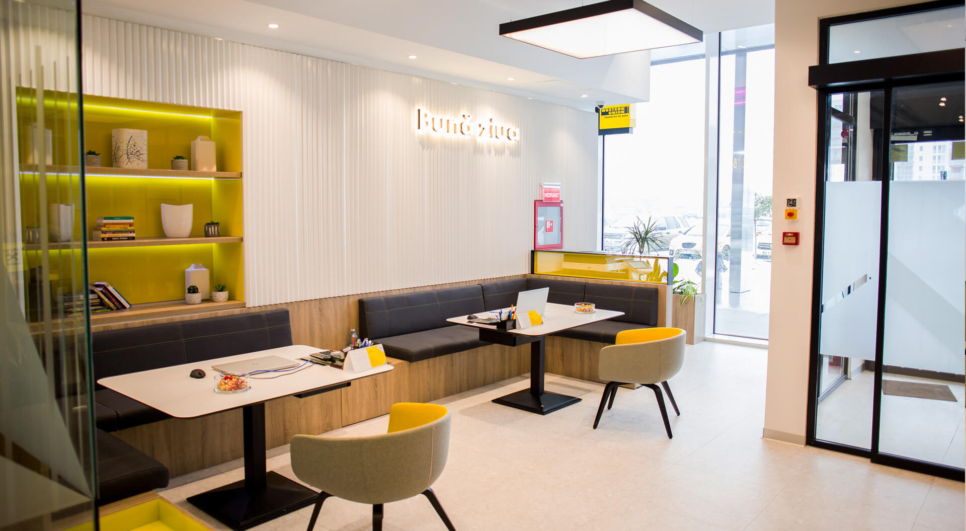 Raiffeisen Micro Bank Branch Interior Design