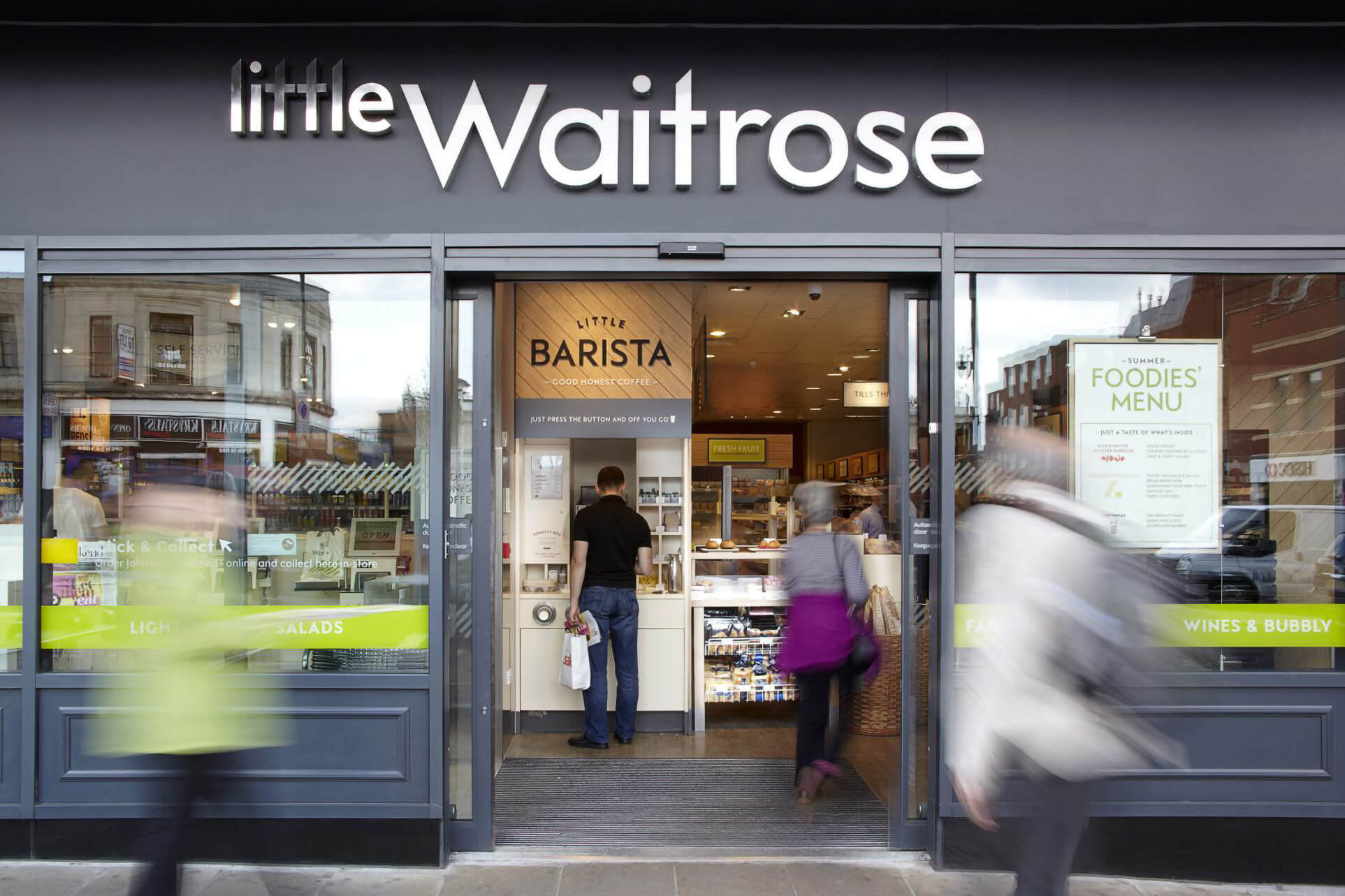 Little Waitrose Store Entrance Rebranding