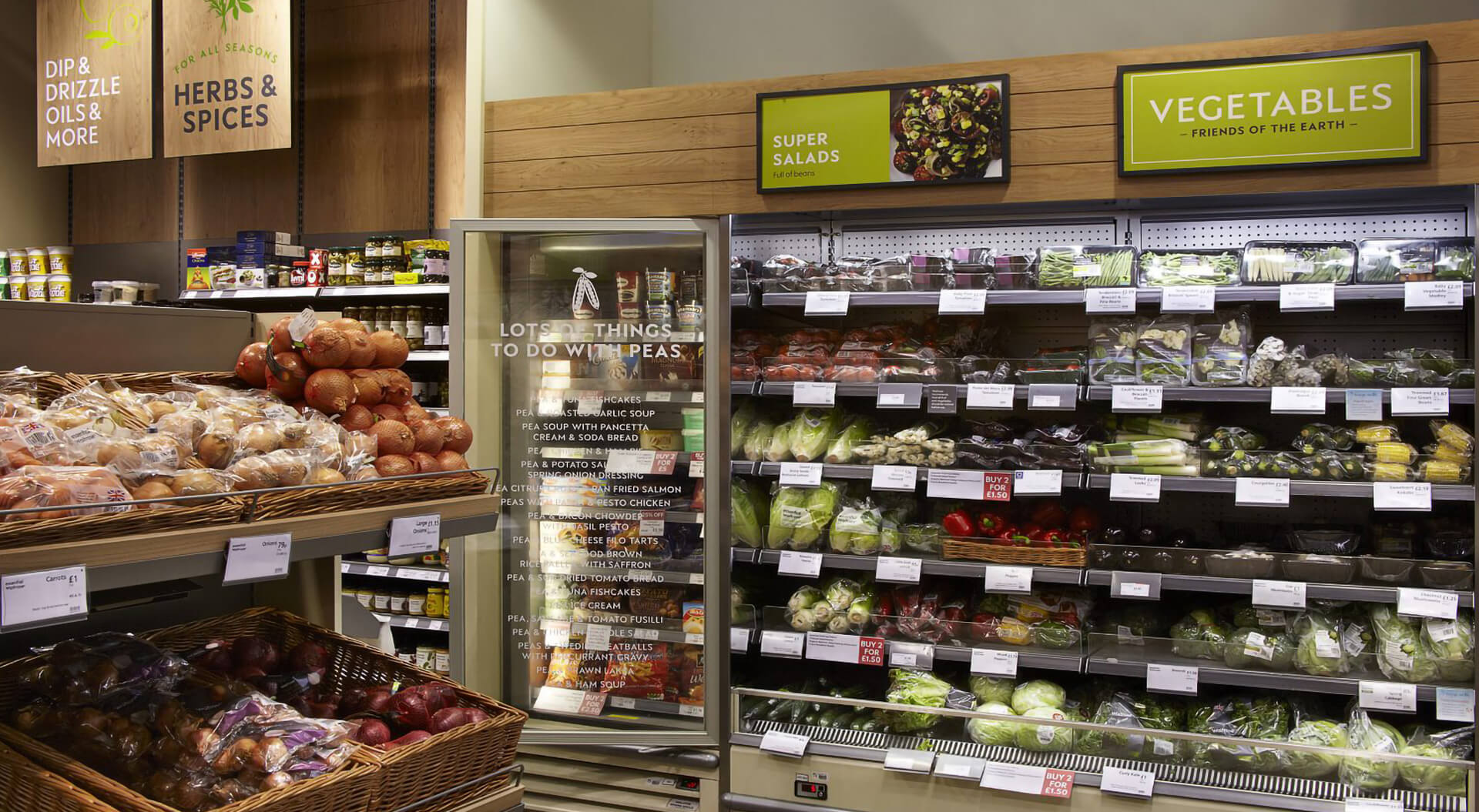 Little Waitrose Store Interior Fruit & Vegetable Department