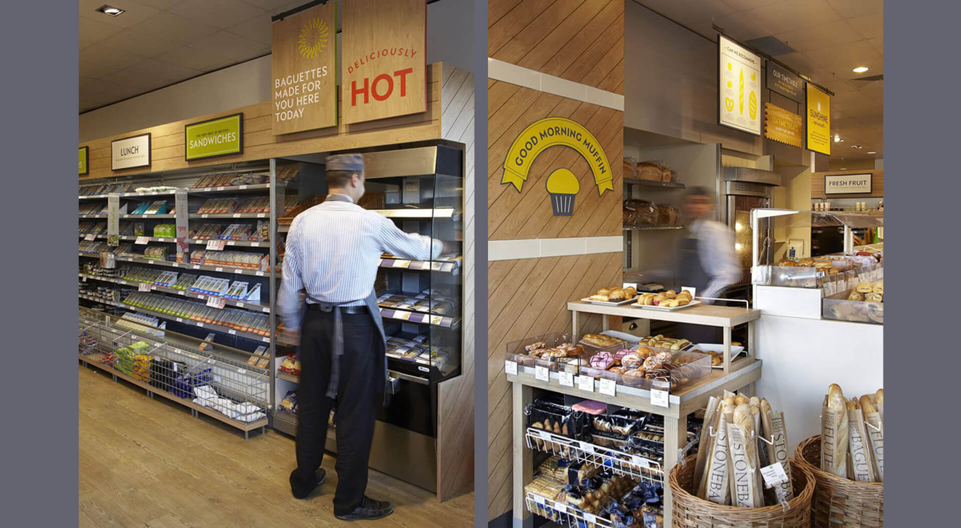 Little Waitrose Store Interior Bakery and Hot Food Department