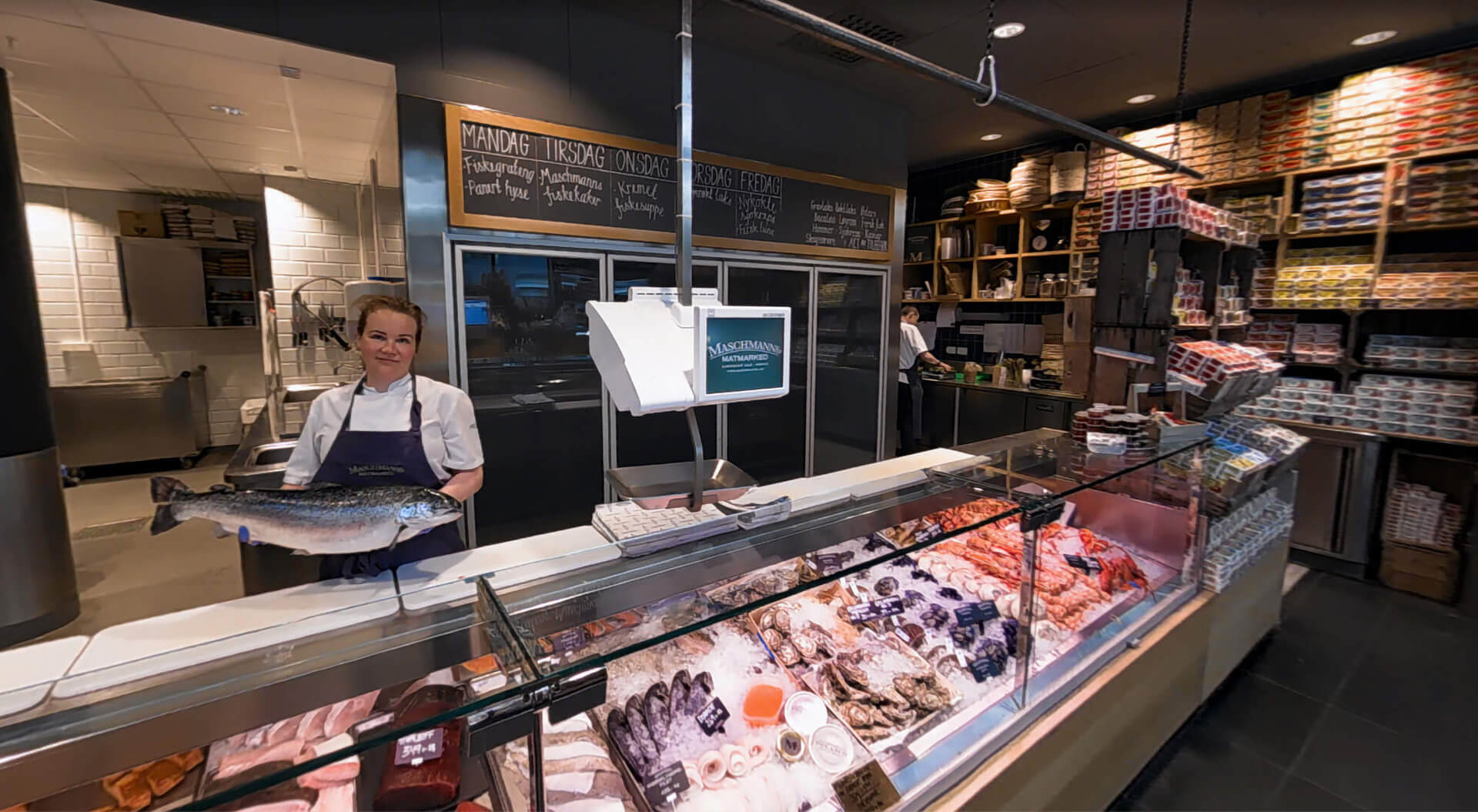 Masschmann's Market Store Interior Fishmonger Department Concept Design - Oslo