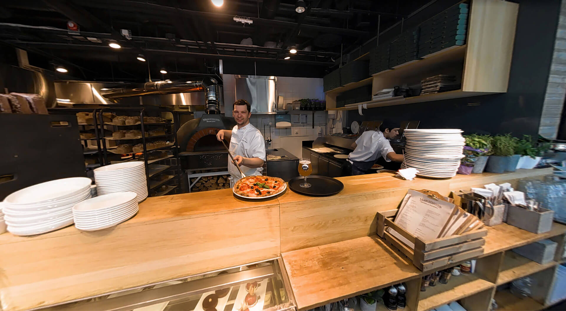Masschmann's Market Store Interior Pizza Department Concept Design - Oslo