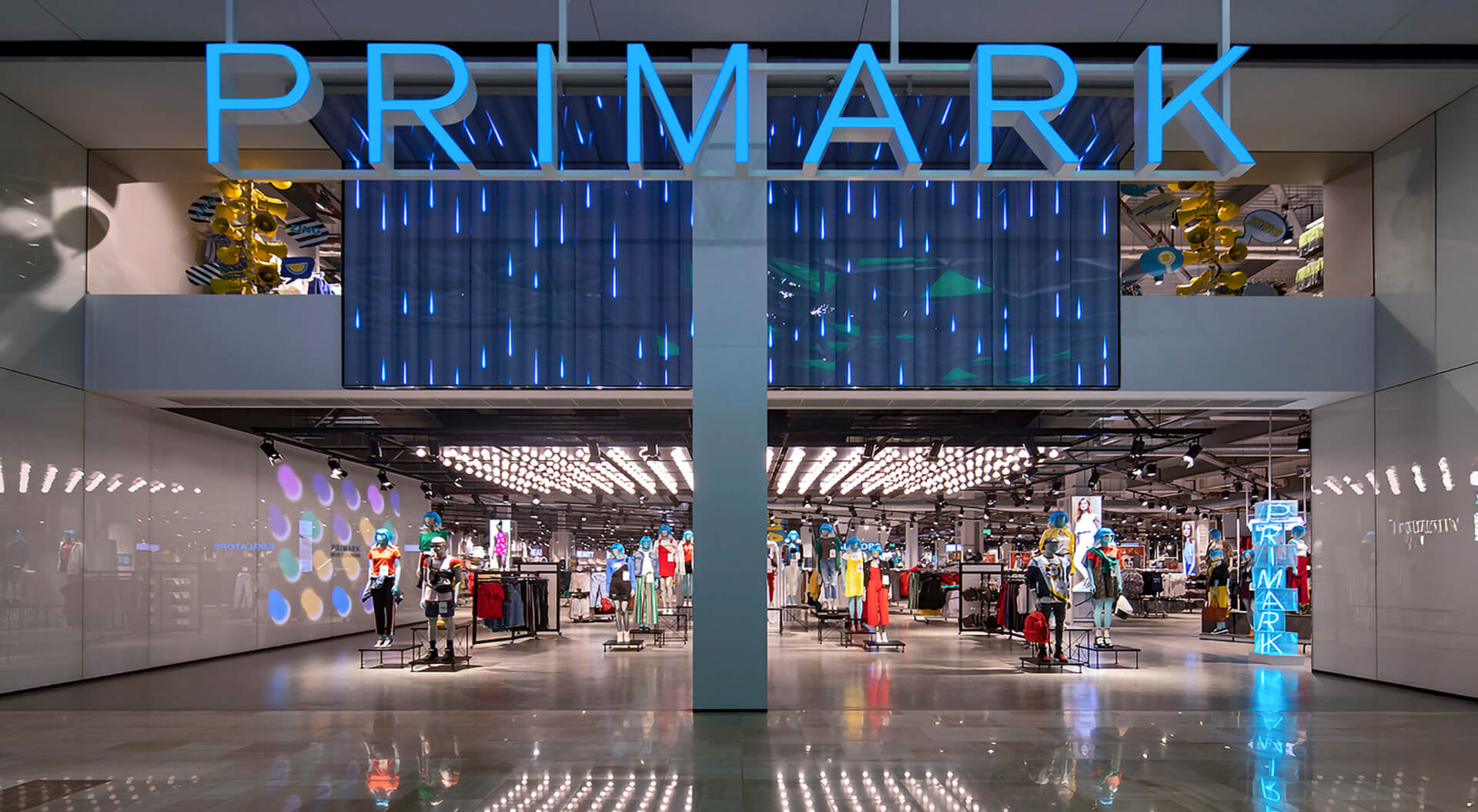 Primark Store Entrance and Branding Design Westfield Mall London